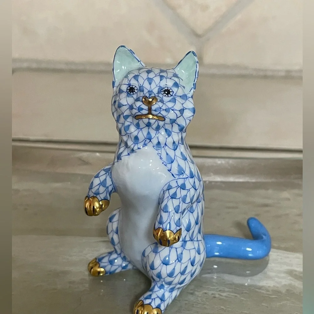 Herend Standing Cat - Picture 3 of 6